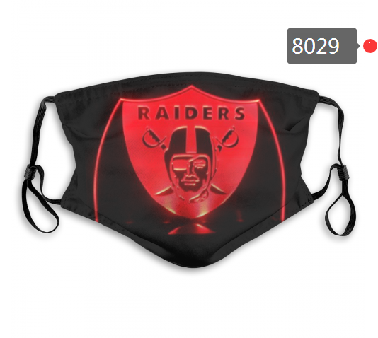NFL 2020 Oakland Raiders  #3 Dust mask with filter->nfl dust mask->Sports Accessory